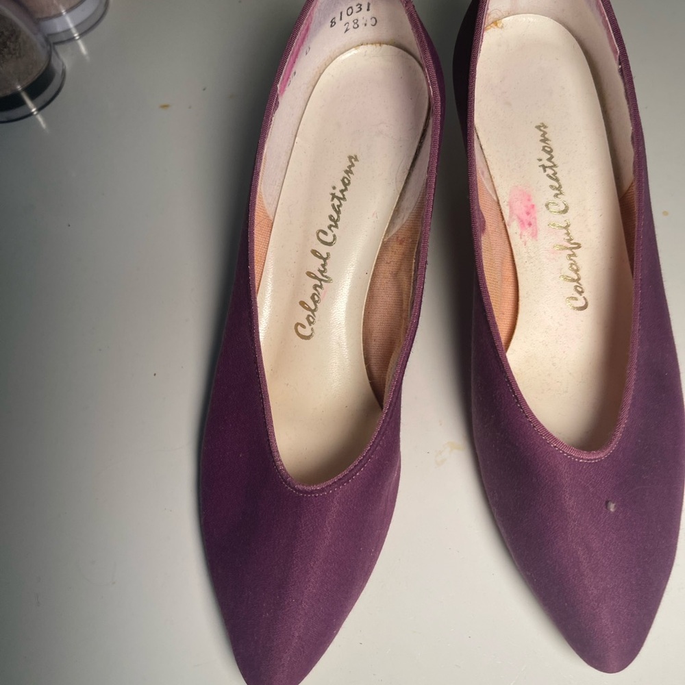 Elegant Purple Pointed Toe Heels